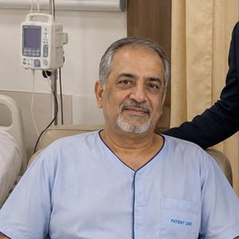 Mr. Nasser Al-Rashdi, treated in India